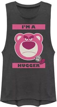 Licensed Character Juniors' Disney Pixar Toy Story Lotso Bear Grumpy Hugger Muscle, Girl's, Size: XXL, Grey