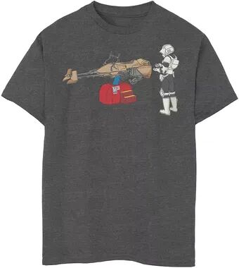 Star Wars Boys 8-20 Star Wars Stormtrooper Coin Operated Speeder Bike Graphic Tee, Boy's, Size: XL, Dark Grey