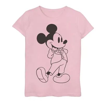 Disney s Mickey Mouse Girls 7-16 Formal Outfit Graphic Tee, Girl's, Size: XL, Pink