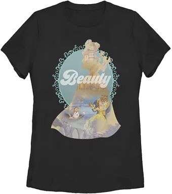 Licensed Character Juniors' Disney Beauty & The Beast Enchanted Dance Tee, Girl's, Size: XXL, Black