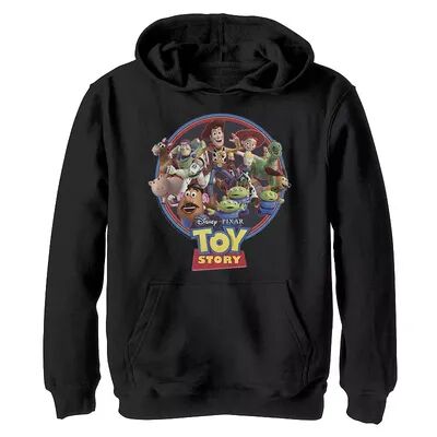 Disney / Pixar's Toy Story Boys 8-20 Woody Jessie Buzz And The Gang Graphic Fleece Hoodie, Boy's, Size: Large, Black