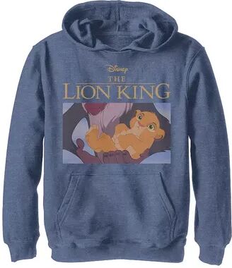 Disney s The Lion King Boys 8-20 Baby Simba Classic Movie Poster Graphic Fleece Hoodie, Boy's, Size: Large, Blue