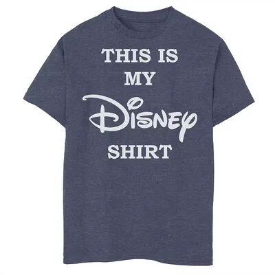 Disney Boys 8-20 This Is My Disney Shirt Chest Logo Tee, Boy's, Size: Medium, Blue