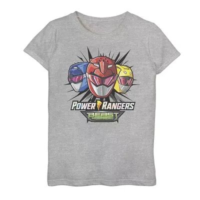 Licensed Character Girls 7-16 Power Rangers Beast Morphers Tee, Girl's, Size: Large, Grey