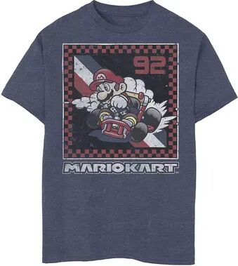 Licensed Character Boys 8-20 Nintendo Mario Kart Get Some Americana Logo Graphic Tee, Boy's, Size: XL, Blue