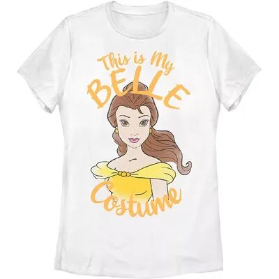 Licensed Character Juniors' Disney's Beauty And The Beast Belle My Costume Graphic Tee, Girl's, Size: Large, White