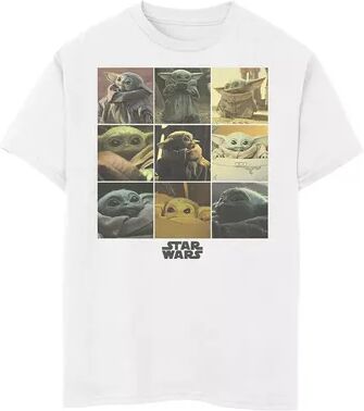 Licensed Character Boys 8-20 Star Wars The Child aka Baby Yoda Box Up Grid Graphic Tee, Boy's, Size: XL, White