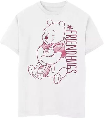 Disney s Winnie The Pooh Boys 8-20 Piglet Pooh Friend Hugs Graphic Tee, Boy's, Size: Large, White