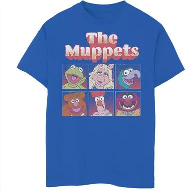 Disney s The Muppets Boys 8-20 Comic Box Up Tee, Boy's, Size: Large, Med Blue