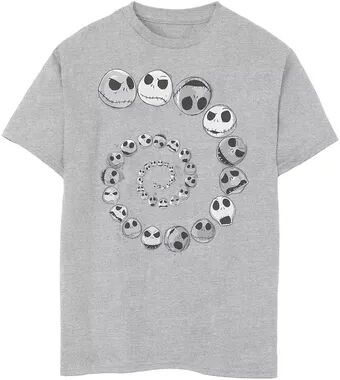 Disney s The Nightmare Before Christmas Boys 8-20 Jack Emotional Spiral Graphic Tee, Boy's, Size: Large, Grey