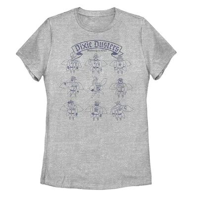 Disney Juniors' Disney/Pixar Onward Pixie Dusters Motorcycle Club Graphic Tee, Girl's, Size: Medium, Grey