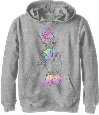 Disney s Mickey Mouse & Friends Boys 8-20 Daisy Duck Tie Dye Graphic Fleece Hoodie, Boy's, Size: Small, Grey