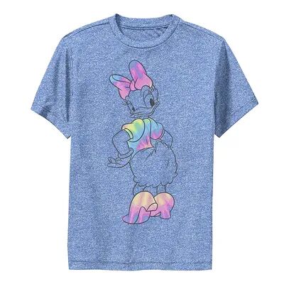 Disney s Mickey Mouse & Friends Boys 8-20 Daisy Duck Tie Dye Performance Graphic Tee, Boy's, Size: Large, Blue