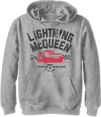 Disney Boys 8-20 Disney Pixar Cars 3 Lightning McQueen Ready Hoodie, Boy's, Size: Small, Grey