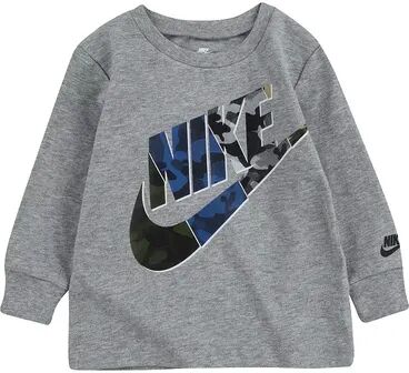 Nike Toddler Boy Nike Futura Camo Logo Long Sleeve T-Shirt, Toddler Boy's, Size: 4T, Grey