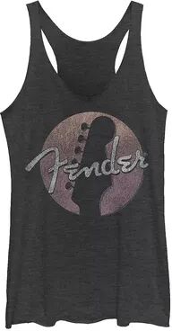 Licensed Character Juniors' Fender Classic Circled Logo Tank, Girl's, Size: XXL, Black