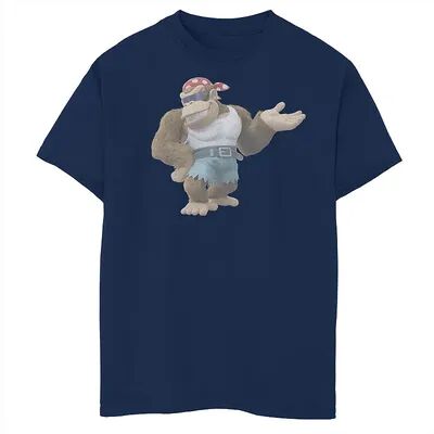Licensed Character Boys 8-20 Nintendo Donkey Kong Country Funky Kong Tee, Boy's, Size: XL, Blue