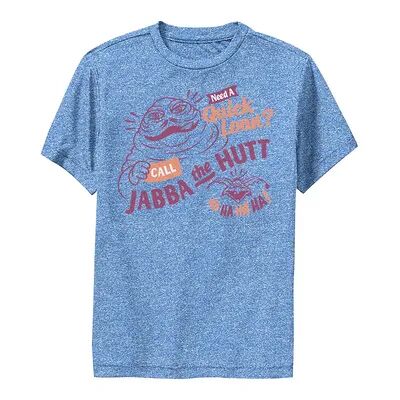Star Wars Boys 8-20 Star Wars Jabba The Hutt Need A Quick Loan Graphic Tee, Boy's, Size: Large, Med Blue
