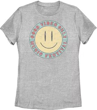 Unbranded Juniors' Good Vibes Only Music Festival Tee, Girl's, Size: XXL, Grey