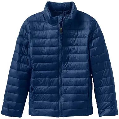 Lands' End Kids 8-20 Lands' End ThermoPlume Packable Jacket, Boy's, Size: XL (14/16), Blue