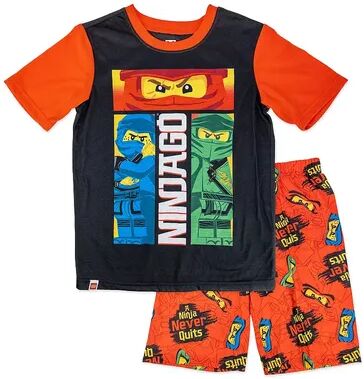 Licensed Character Boys 4-12 Lego Ninjago Top & Shorts Pajama Set, Boy's, Size: 10-12, Red