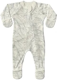 goumi Baby Girl goumi Organic Cotton Blend Sleep & Play Footie, Infant Boy's, Size: 18-24MONTH, White