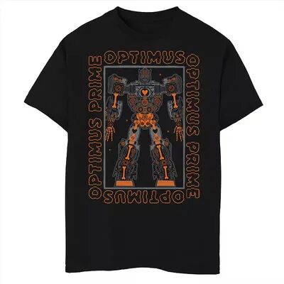 Licensed Character Boys 8-20 Transformers Optimus Prime X-Ray Portrait Graphic Tee, Boy's, Size: Large, Black