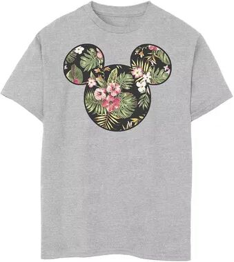 Disney s Mickey Mouse & Friends Boys 8-20 Mickey Mouse Tropical Fill Graphic Tee, Boy's, Size: XS, Grey