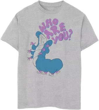 Disney s Alice In Wonderland Boys 8-20 Caterpillar Who Are You Graphic Tee, Boy's, Size: XL, Grey