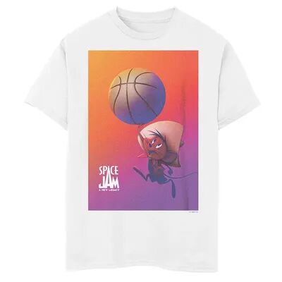 Licensed Character Boys 8-20 Space Jam 2 Speedy Gonzales Poster Tee, Boy's, Size: XS, White