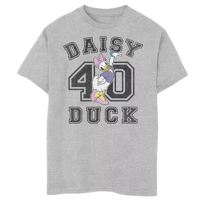 Disney s Daisy Duck Boys 8-20 Varsity Text # 40 Graphic Tee, Boy's, Size: Medium, Multicolor