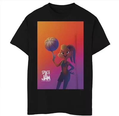 Licensed Character Boys 8-20 Space Jam 2 Lola Poster Tee, Boy's, Size: Large, Black