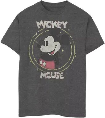 Disney s Mickey Mouse & Friends Boys 8-20 Spotty Mickey Mouse Portrait Graphic Tee, Boy's, Size: XS, Med Grey