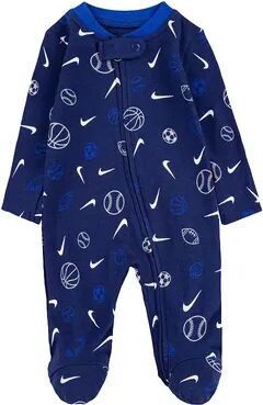 Nike Baby Nike Sportsball Print Sleep & Play, Infant Boy's, Size: Newborn, Dark Blue