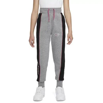Nike Girls 7-16 Nike Fleece Pants, Girl's, Size: Large, Grey