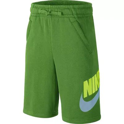 Nike Kids 7-20 Nike Club Fleece Shorts, Boy's, Size: Small PLUS, Green