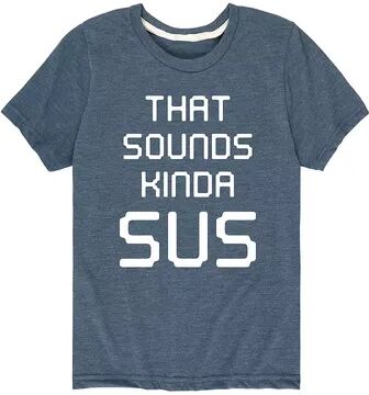 Licensed Character Boys 8-20 Sounds Sus Graphic Tee, Boy's, Size: Small, Blue