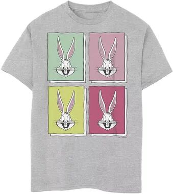 Licensed Character Boys 8-20 Looney Tunes Bugs Bunny Playing Cards Tee, Boy's, Size: XL, Grey