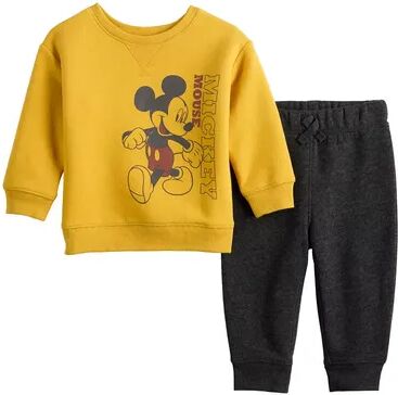 Disney Baby Disney Mickey Mouse Fleece Sweatshirt & Jogger Pants Set by Jumping Beans , Infant Girl's, Size: Newborn, Gold