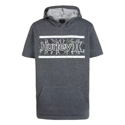 Hurley Boys 8-20 Hurley Short Sleeve Fleece Hoodie, Boy's, Size: Large, Grey