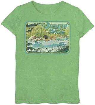 Disney Girls 7-16 Jungle Book Poster Graphic Tee, Girl's, Size: XS, Green