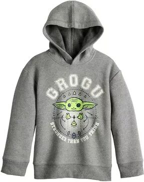 Jumping Beans Boys 4-8 Jumping Beans The Mandalorian Grogu aka Baby Yoda Fleece Graphic Hoodie, Boy's, Size: 7, Black