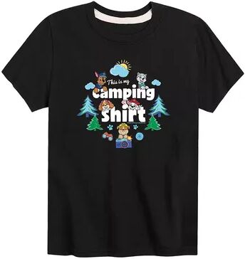 PAW Patrol Boys 8-20 Paw Patrol My Camping Shirt Graphic Tee, Boy's, Size: Small, Black