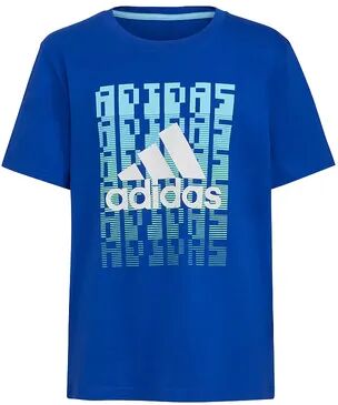 adidas Boys 8-20 adidas 8-Bit Tee, Boy's, Size: Small, Brt Blue