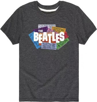 Licensed Character Boys 8-20 The Beatles Tickets Graphic Tee, Boy's, Size: Small, Dark Grey