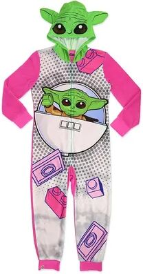 Lego Girls 4-12 Lego Baby Yoda Costume One-Piece Pajamas, Girl's, Size: 4-5, Pink