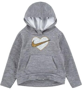 Nike Toddler Girl Nike Leopard Print Fleece High Low Pullover Hoodie, Toddler Girl's, Size: 2T, Grey