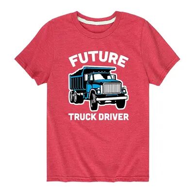 Licensed Character Boys 8-20 Future Truck Driver Tee, Boy's, Size: Medium, Red