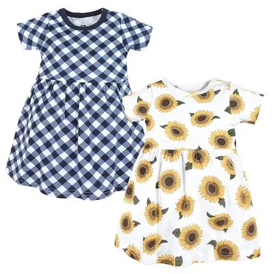 Hudson Baby Infant and Toddler Girl Cotton Dresses, Sunflower, Toddler Girl's, Size: 5T, Brt Blue