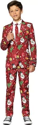 Suitmeister Boys 4-16 Suitmeister Red Icons Christmas Light-Up Suit, Boy's, Size: 8-10